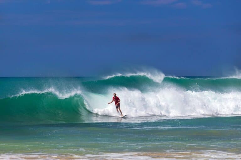 surfing in Sri Lanka