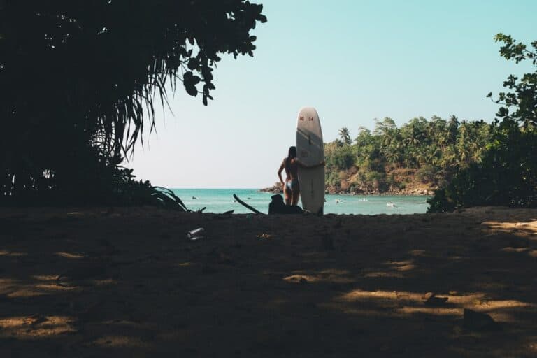 surfer on the beach