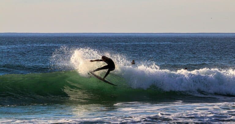 Surfer on a wave