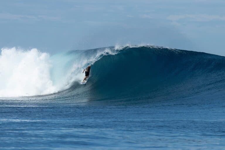Surfing in Fiji