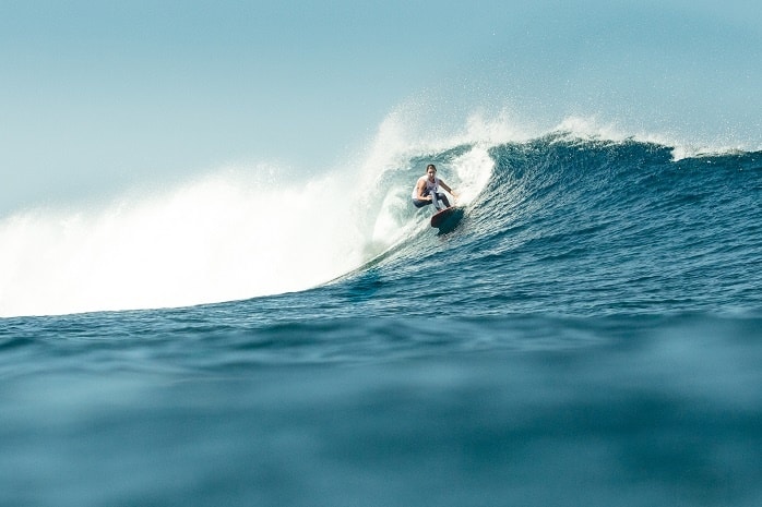 surfer on a wave