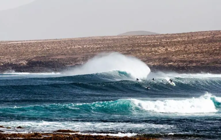 Big swell in the Canary Islands