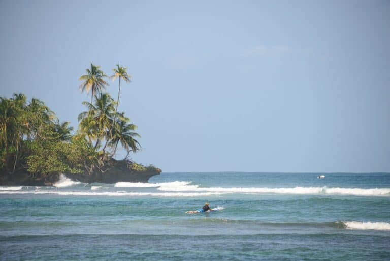 Surfer at Carenero, Bocas del Toro
