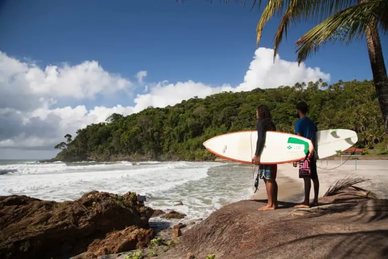 Surfers in Itacare, Brazil