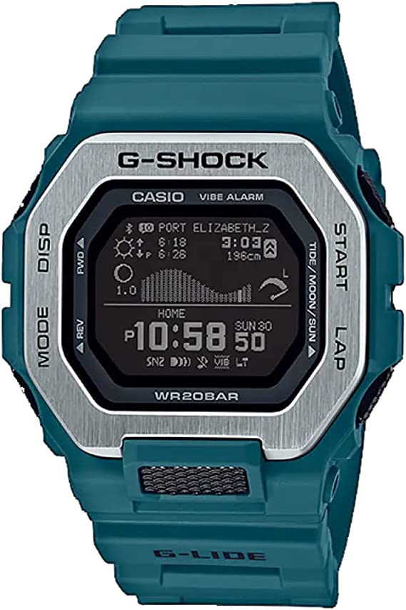 Casio G-Shock G-Lide Teal Resin Surf Watch