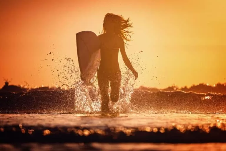 surfer in the water