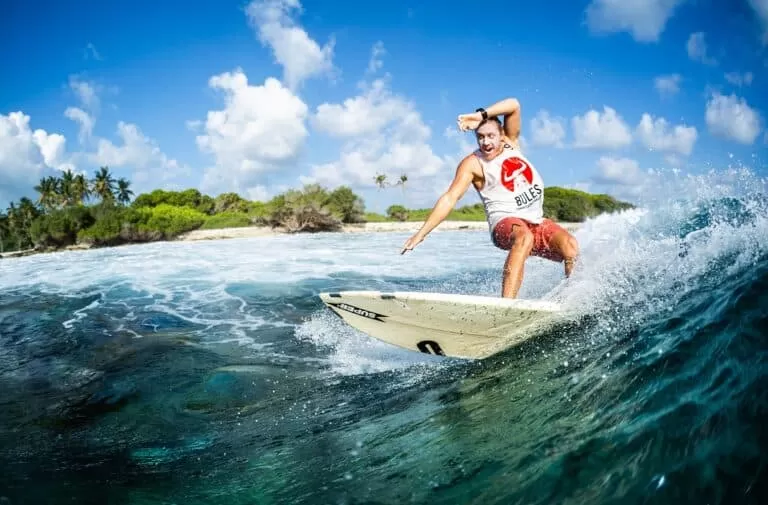 surfer on a wave