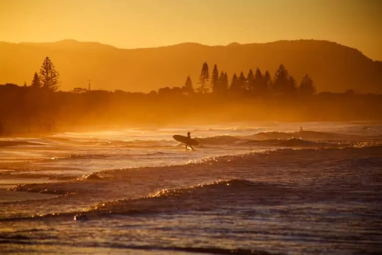 Surfer at Shipwrecks