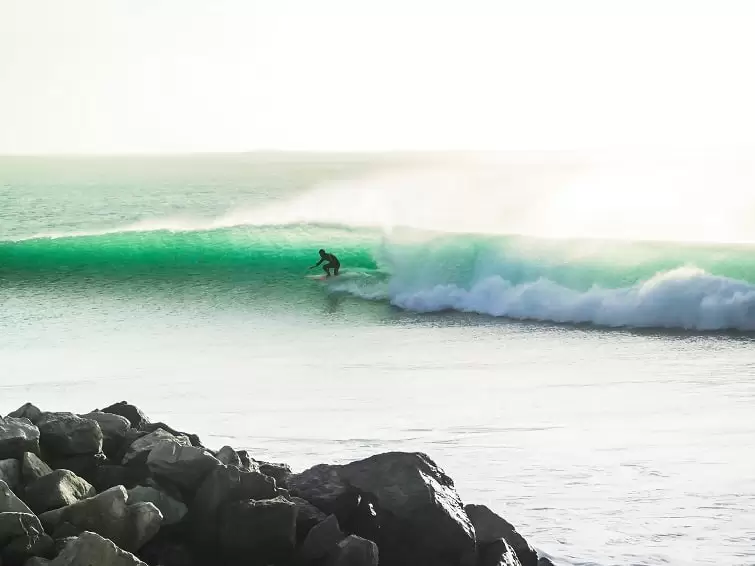 Surfing in Peniche, Baleal