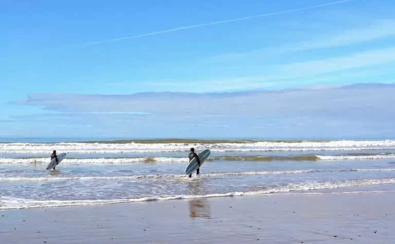 Beginner Surf Beach in Morocco