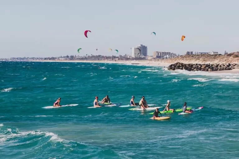 Surfers at Perth, Western Australia