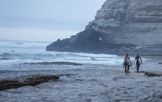 Girl on the wave